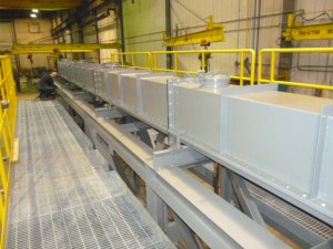 Convoyeur fluidiseur pour alumine / Hydralrails