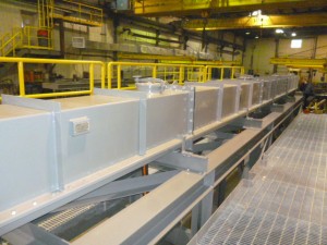 Convoyeur fluidiseur pour alumine / Hydralrails