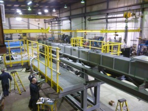 Convoyeur fluidiseur pour alumine / Hydralrails